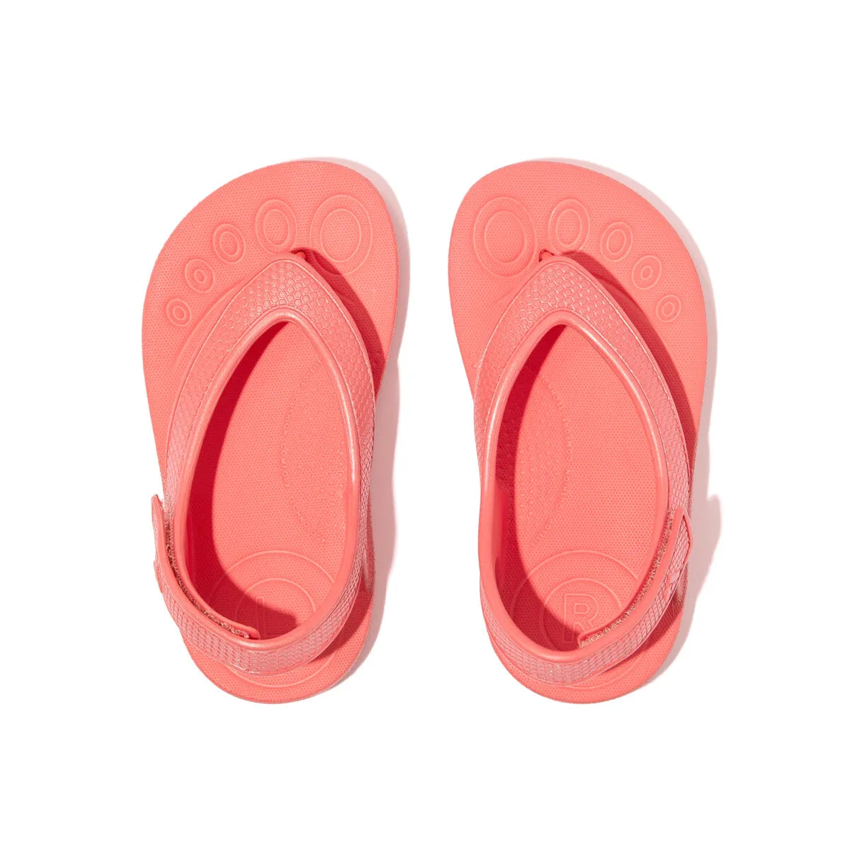 IQUSHION Kids Toddler Pearlized Back-Strap Flip-Flops
