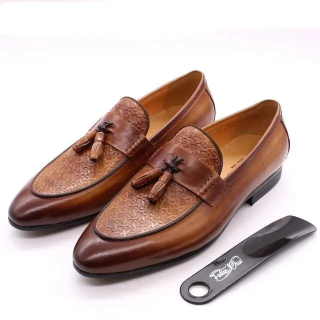 Italian Luxe Exotic Slip On Loafers