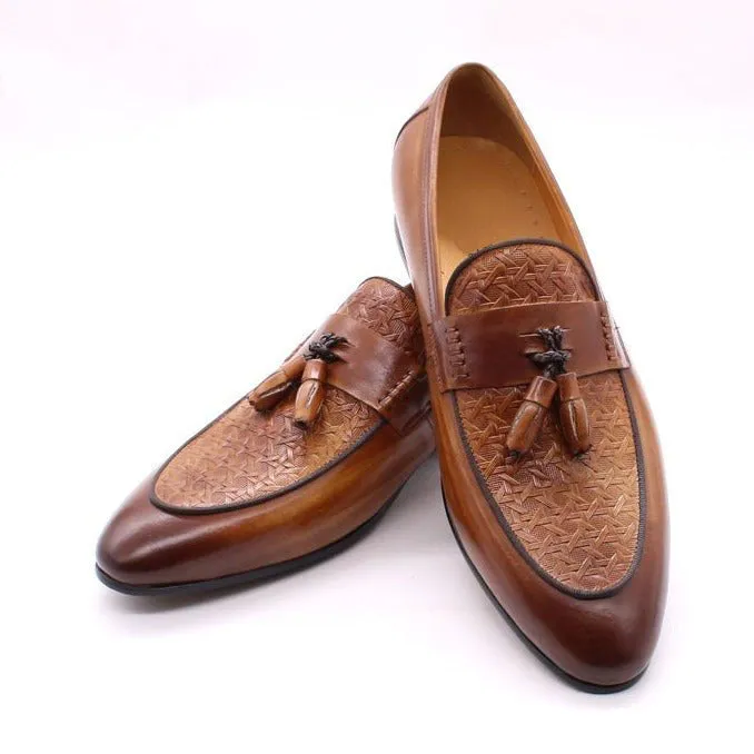 Italian Luxe Exotic Slip On Loafers