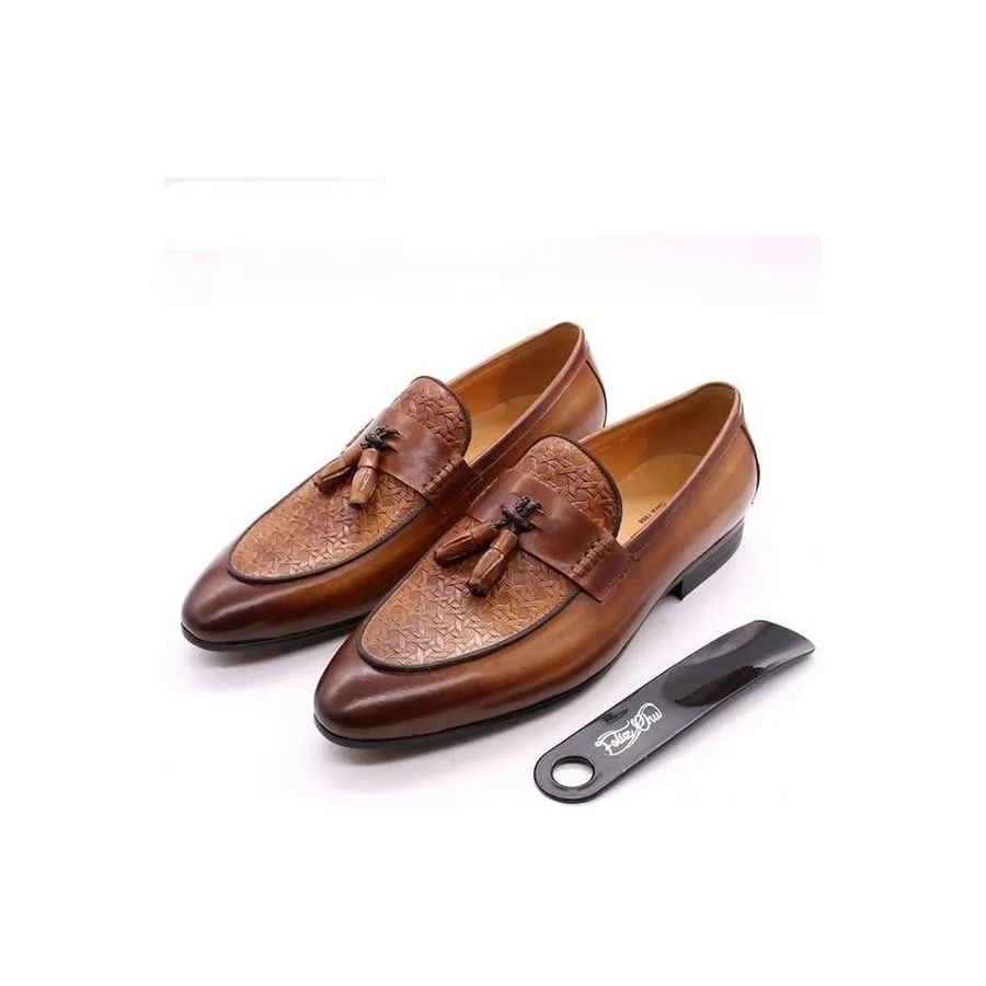 Italian Luxe Exotic Slip On Loafers