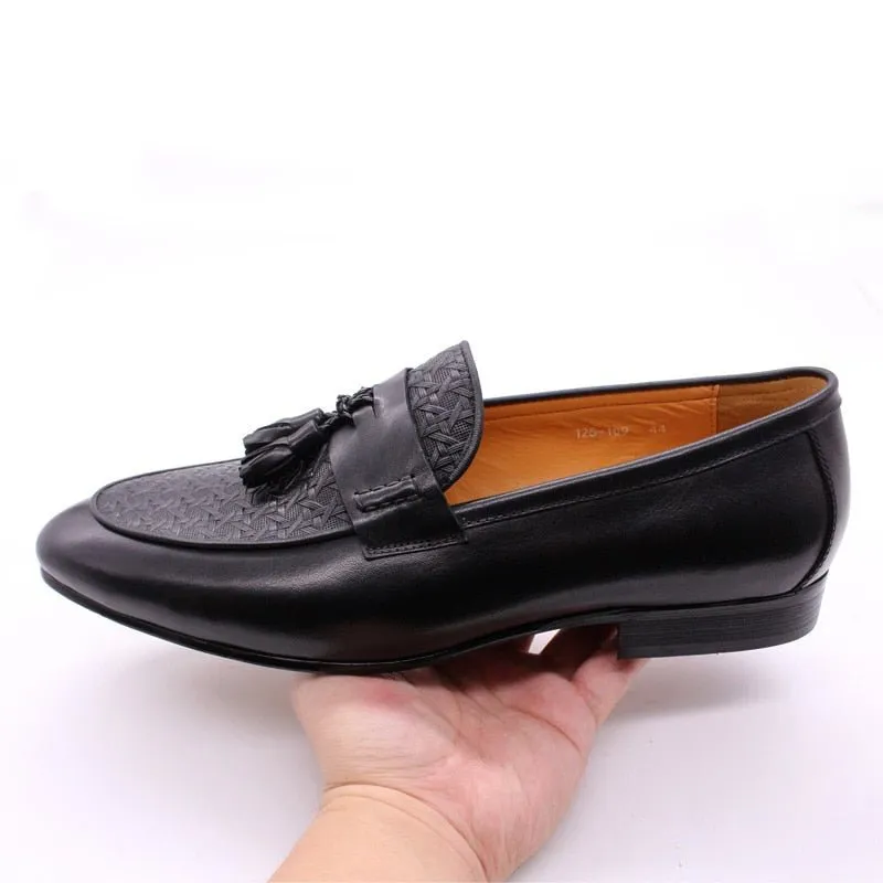 Italian Luxe Exotic Slip On Loafers