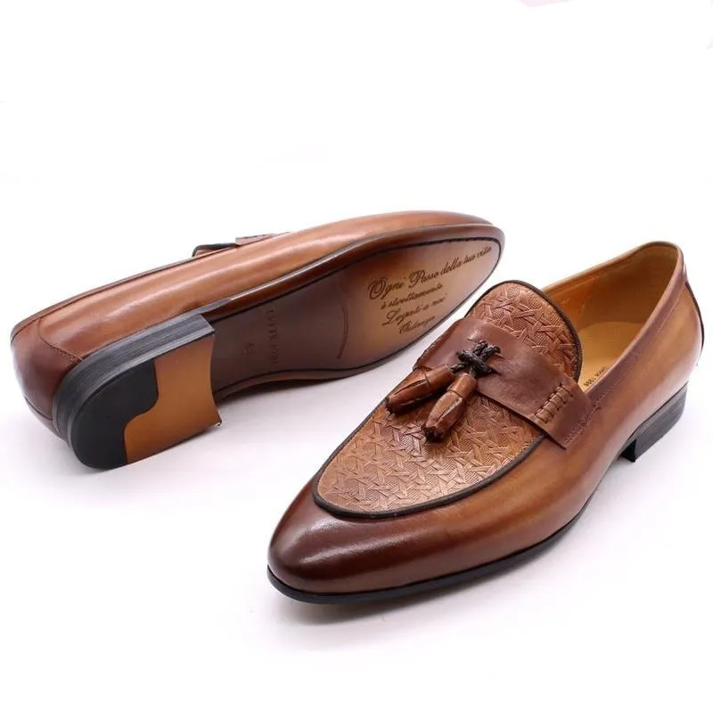 Italian Luxe Exotic Slip On Loafers