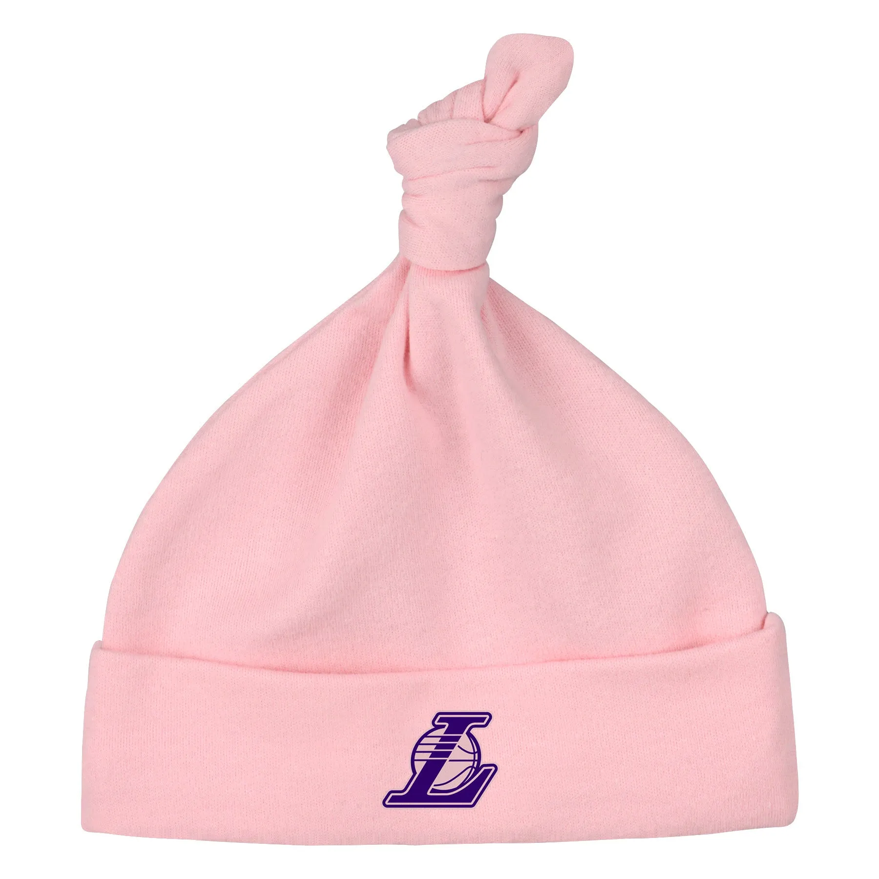 Lakers Pink Newborn Gown, Cap, and Booties