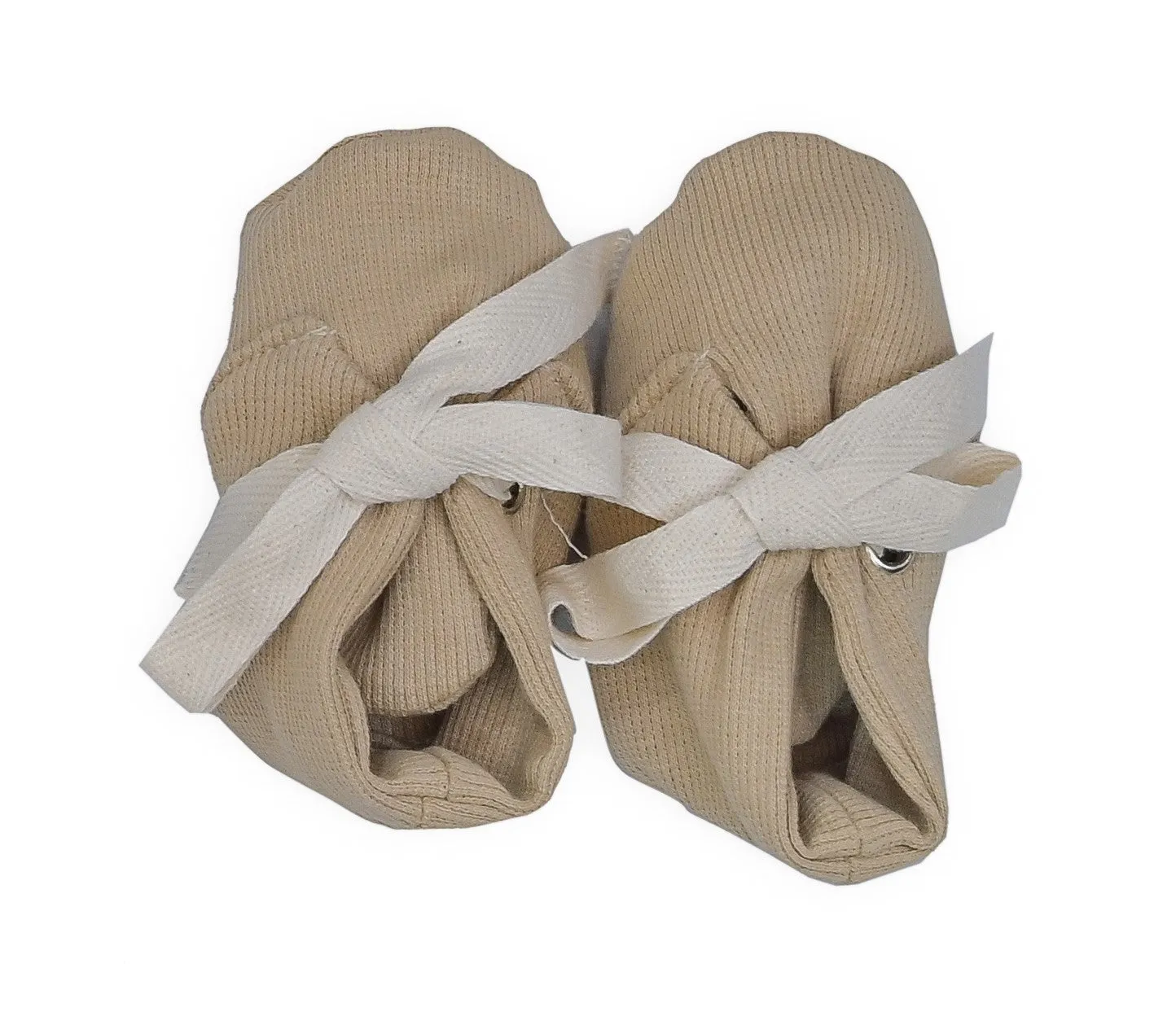 Latte Organic Baby Booties
