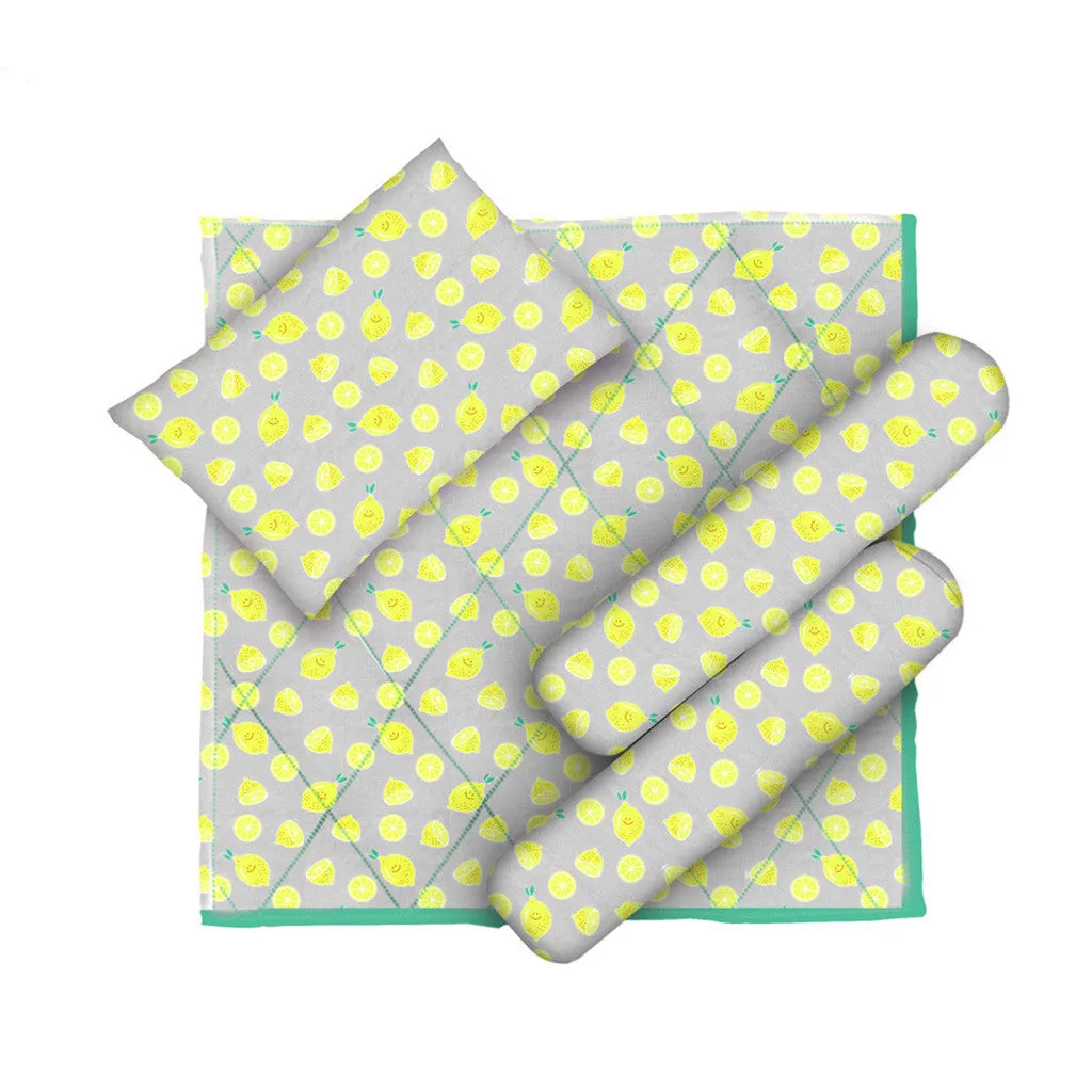 Layette Set with Baby Bodysuit & Booties <br> Lemons <br> <span style="font-size: 11px; font-family:Helvetica,Arial,sans-serif;">Can Be Personalised</span>