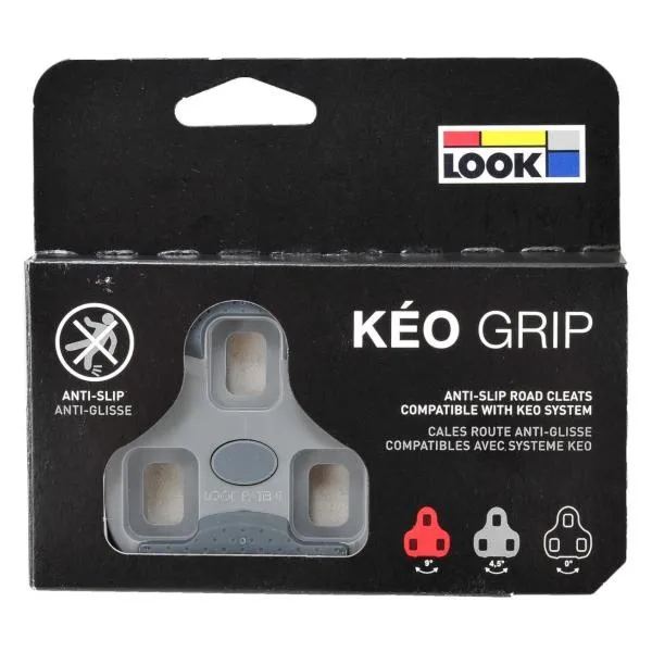 Look Keo Grip Pedal Cleats Kit, Grey(4.5deg)
