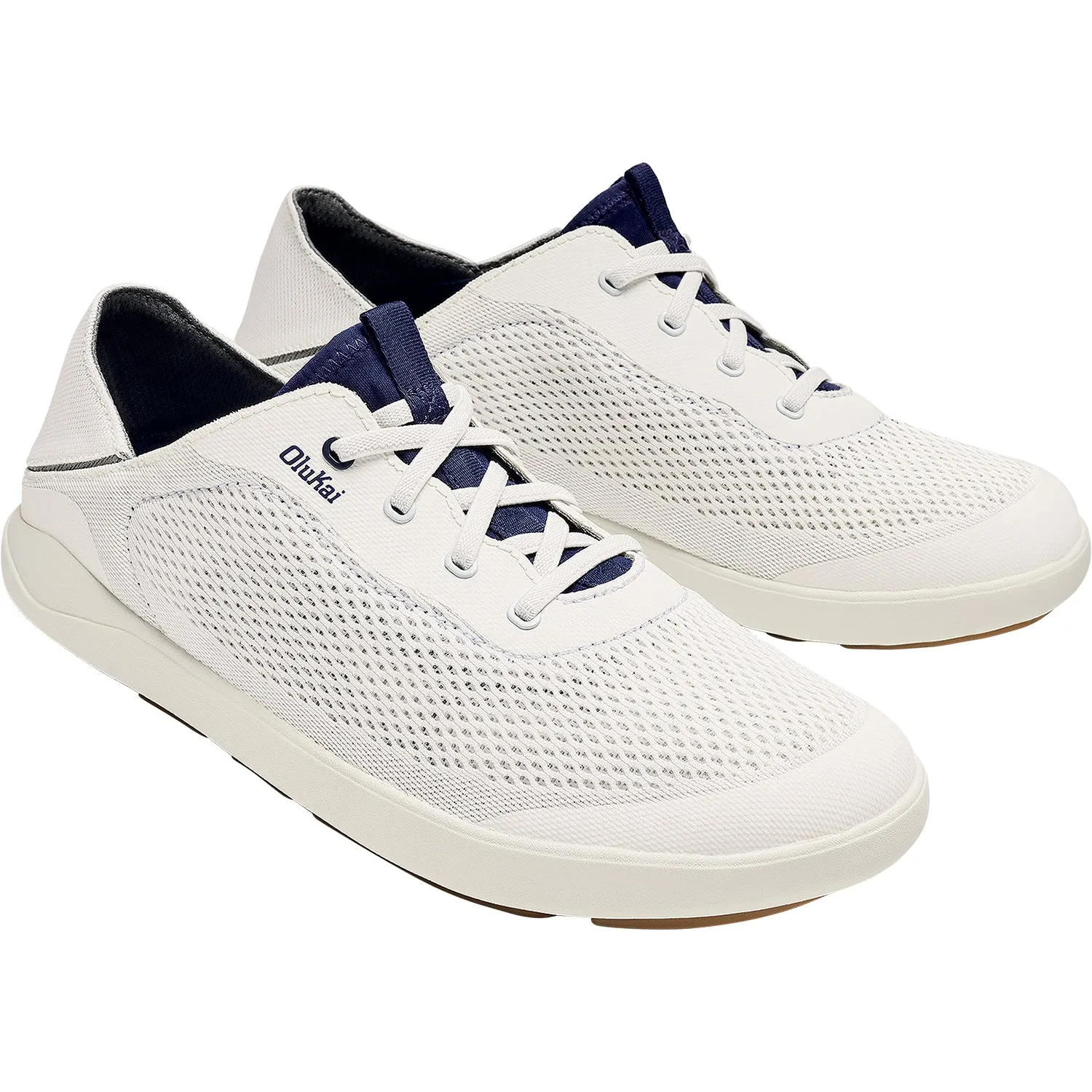 Men's OluKai Moku Pae Bright White/Pacifica Mesh
