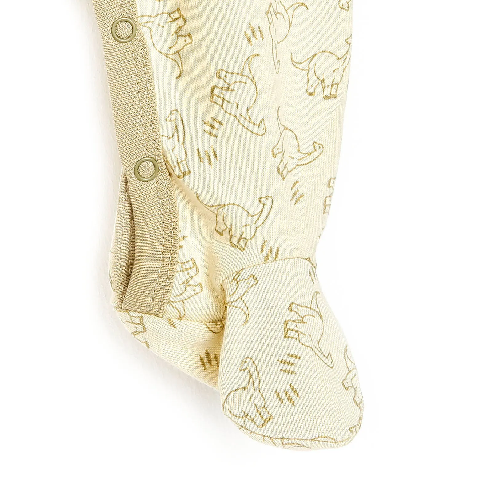 Motherlove Newborn Organic Footed Jumpsuit - Beige