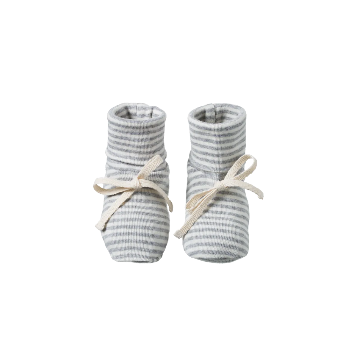 Nature Baby - Cotton Booties - Grey Marle