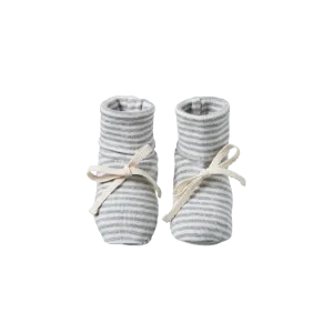 Nature Baby - Cotton Booties - Grey Marle