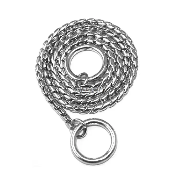 New Brand Chorme Snake P Chock Chain Dog Training