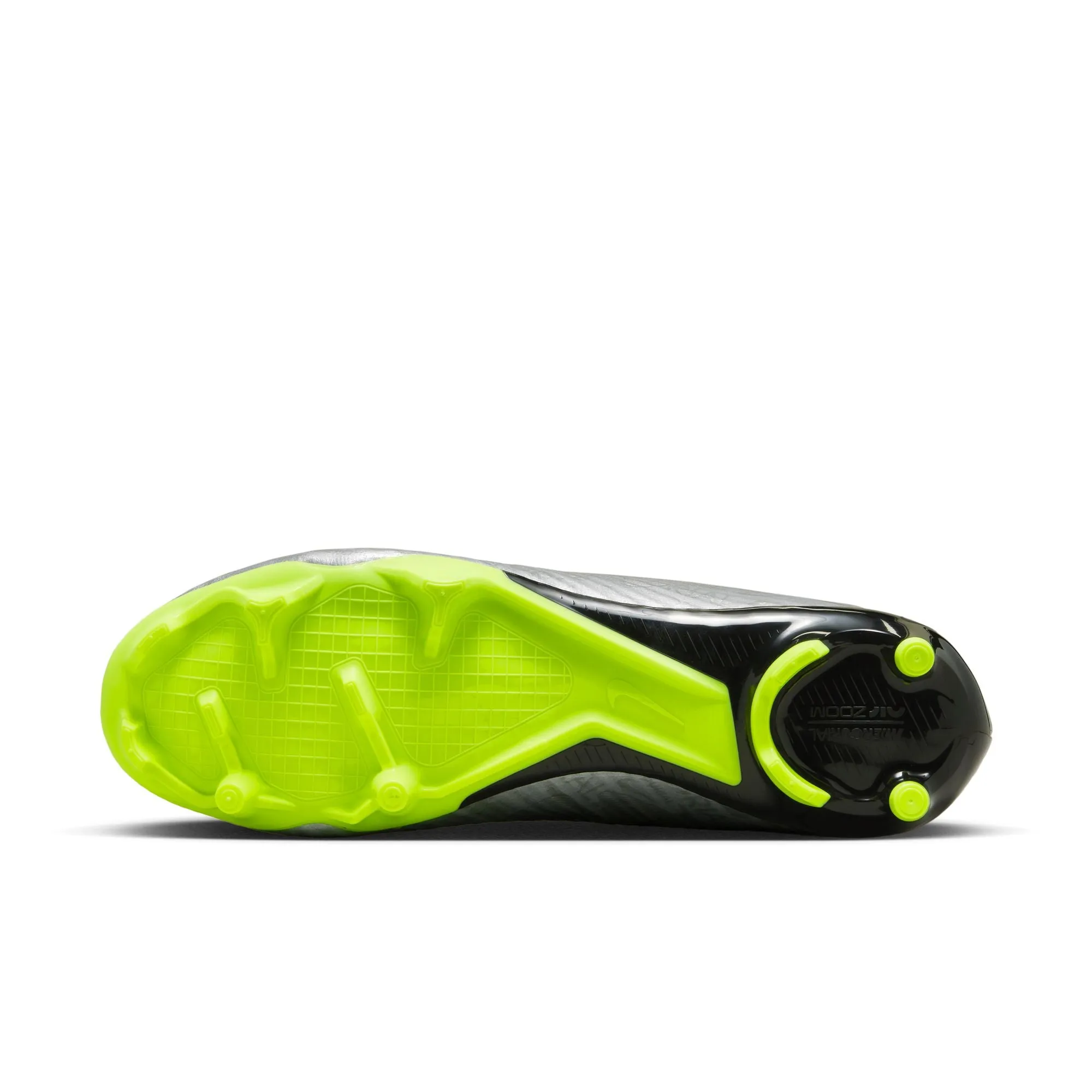 Nike Air Zoom Mercurial Vapor 15 Academy XXV FG/MG Firm Ground Soccer Cleats - MetallicSilver/Volt/Black
