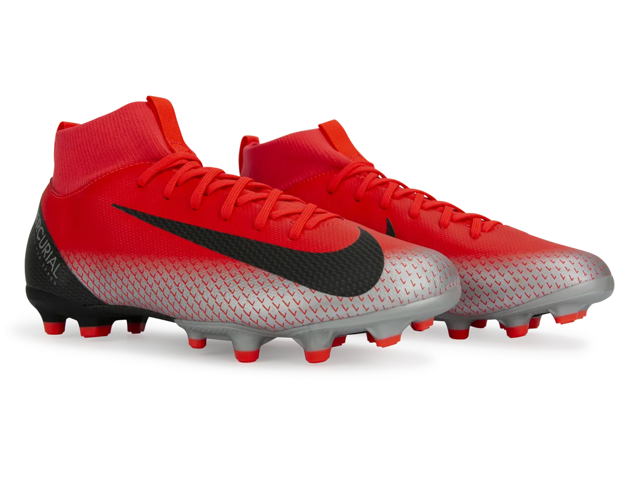 Nike Kids Mercurial CR7 Superfly 6 Academy FG/MG Bright Crimson/Black