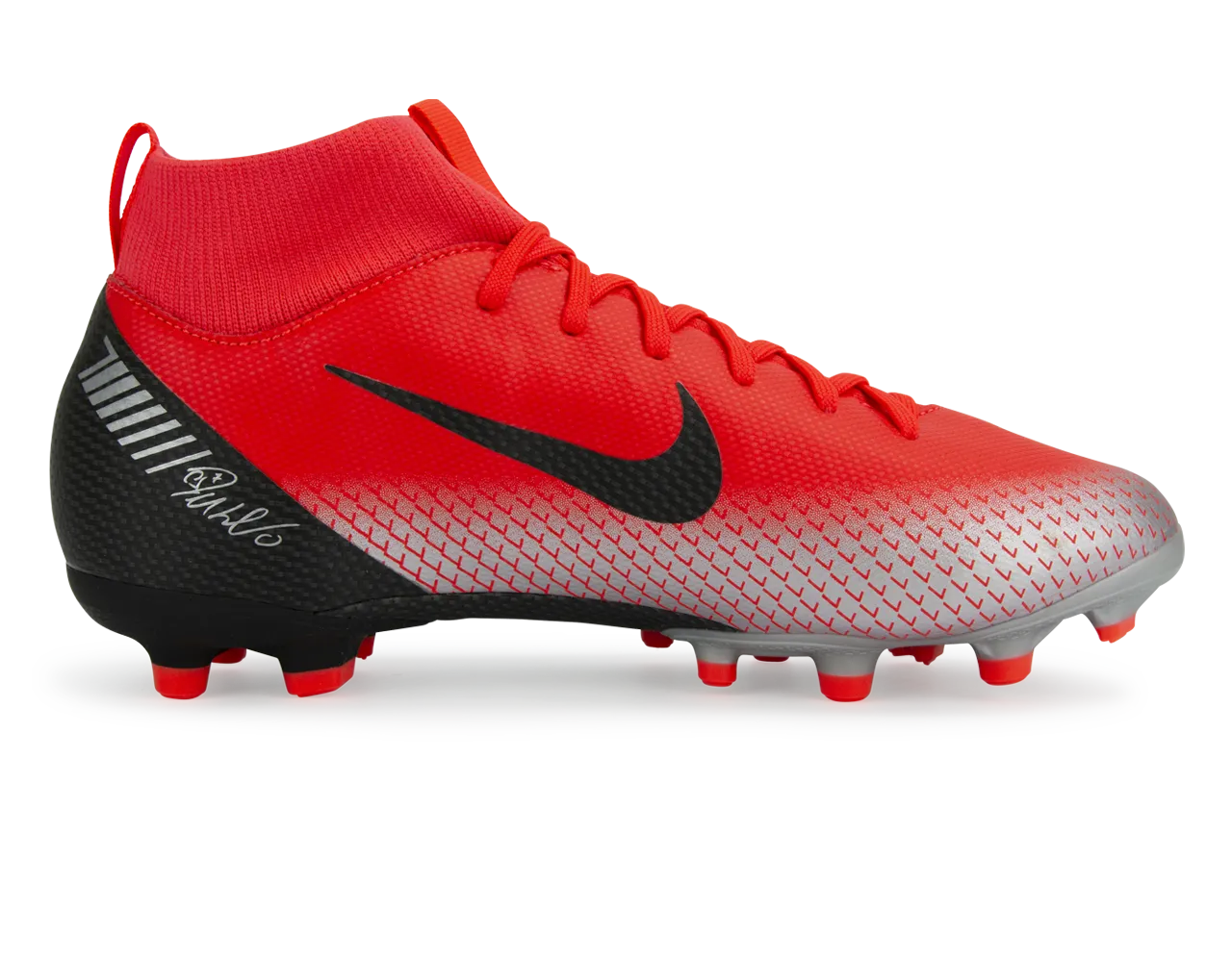 Nike Kids Mercurial CR7 Superfly 6 Academy FG/MG Bright Crimson/Black