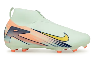 Nike Kids Zoom Mercurial Superfly 10 Academy MDS 009 FG/MG Barely Green/Metallic Gold