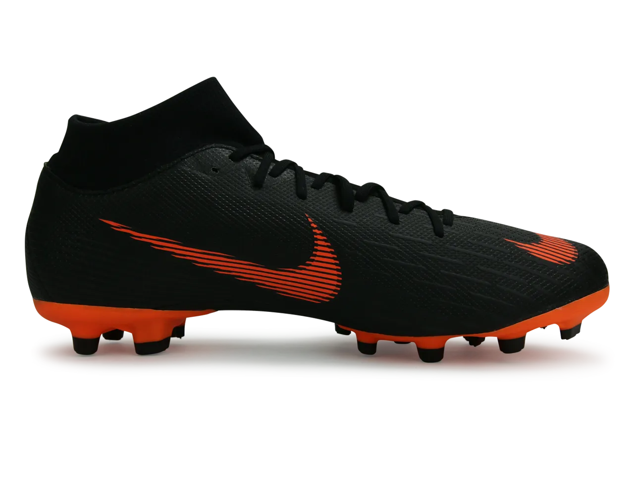 Nike Men's Mercurial Superfly VI Academy FG/MG Black/Total Orange