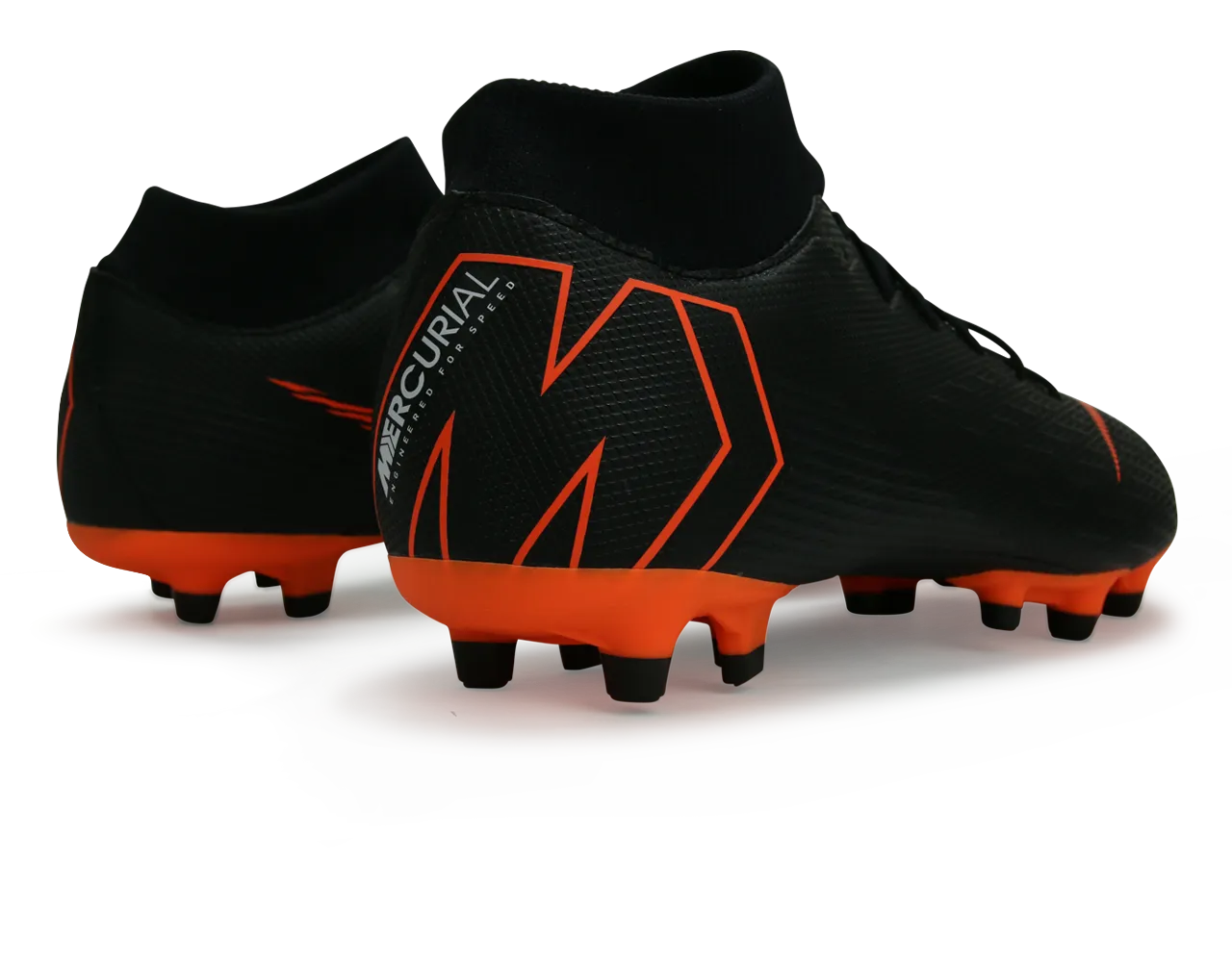 Nike Men's Mercurial Superfly VI Academy FG/MG Black/Total Orange