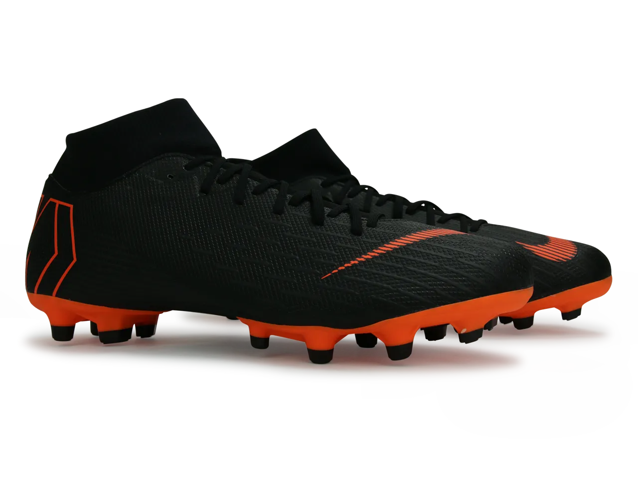 Nike Men's Mercurial Superfly VI Academy FG/MG Black/Total Orange