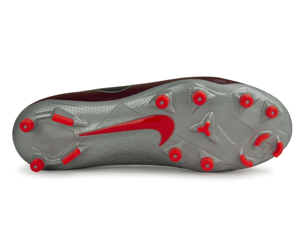 Nike Men's PhantomVSN Academy DF FG/MG Team Red/Metalic Dark Grey