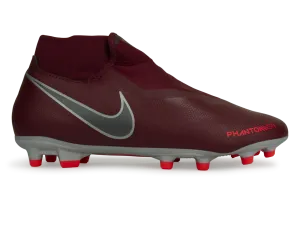 Nike Men's PhantomVSN Academy DF FG/MG Team Red/Metalic Dark Grey