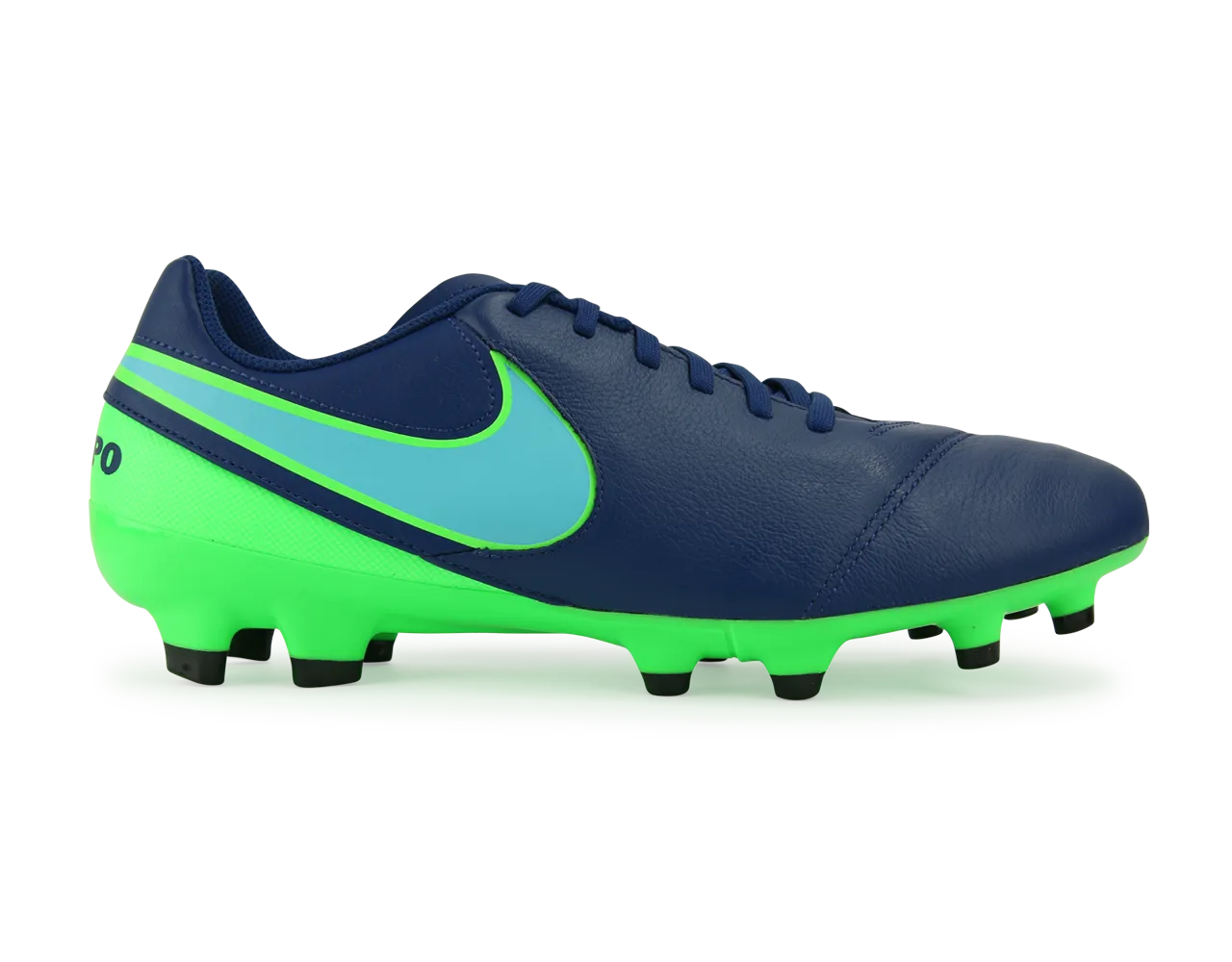 Nike Men's Tiempo Genio II FG Coastal Blue/Polarized Blue/Rage Green