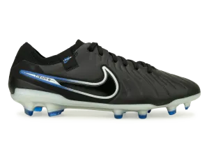 Nike Men's Tiempo Legend 10 Pro FG Black/Chrome/Royal