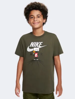 Nike Sportswear Boys Lifestyle T-Shirt Cargo Khaki