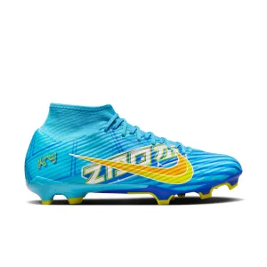 Nike Zoom Mercurial Superfly 9 Academy KM FG/MG Soccer Cleat - Baltic Blue/White