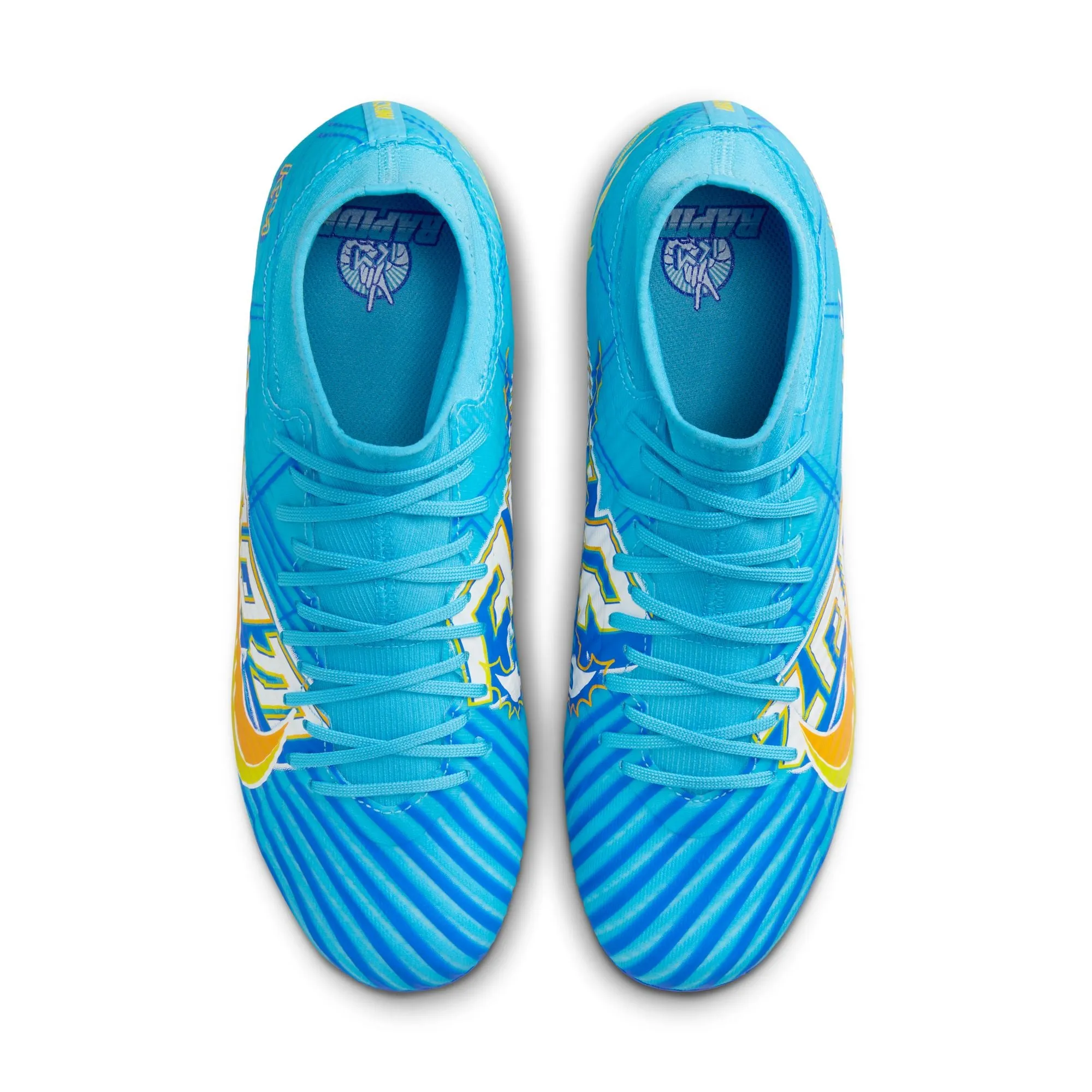 Nike Zoom Mercurial Superfly 9 Academy KM FG/MG Soccer Cleat - Baltic Blue/White