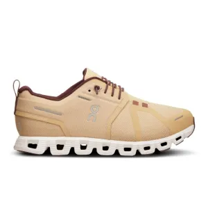 On Women's Cloud 5 Waterproof - Savannah/Ivory