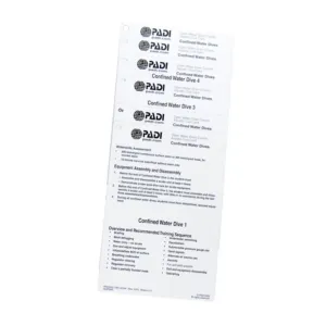 PADI Cue Cards - Confined Water- Aquatic
