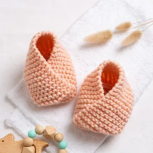 Personalised Baby Booties Knitting Kit
