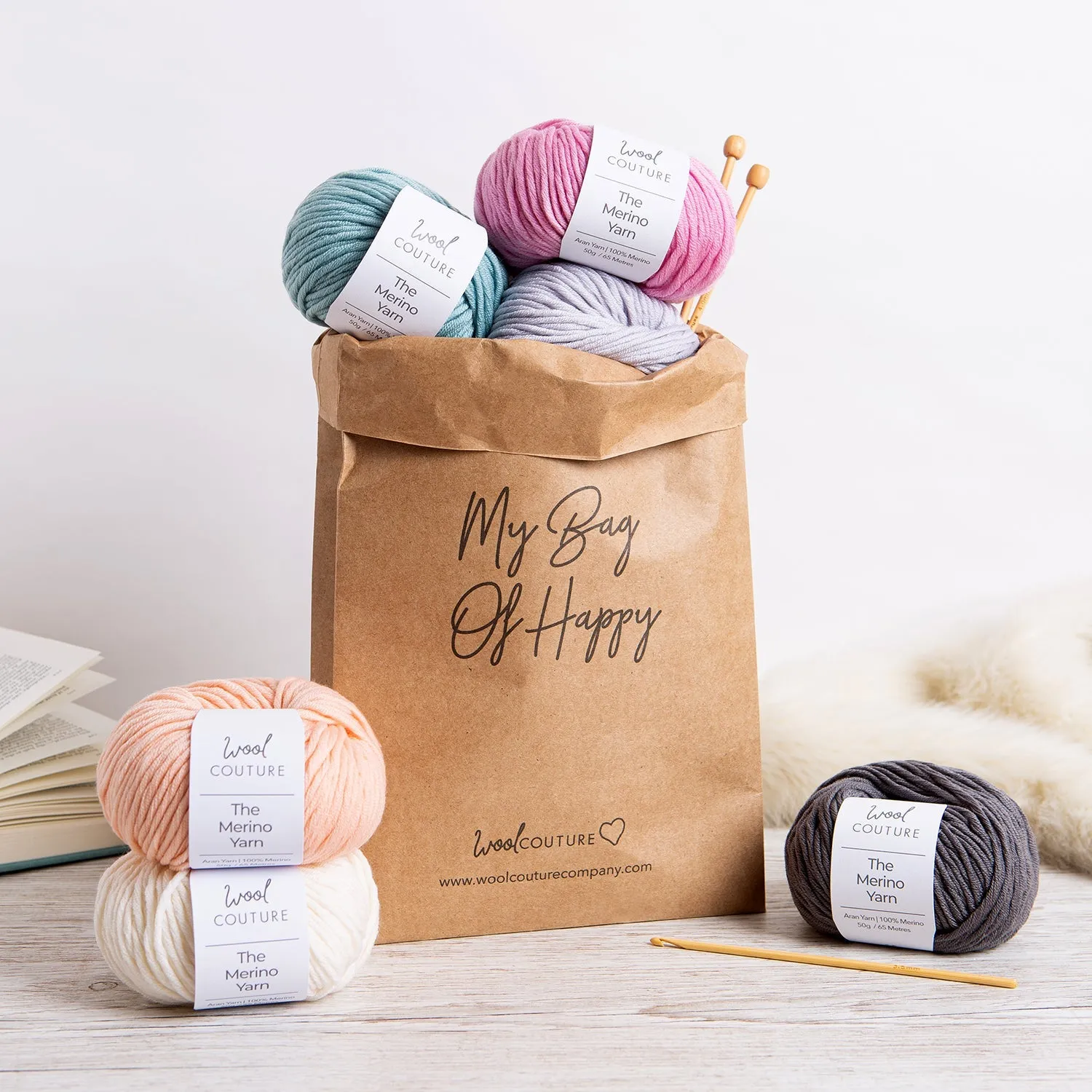 Personalised Baby Booties Knitting Kit