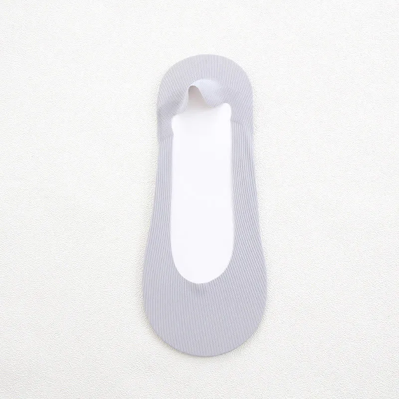 Plus Size 100% Cotton Boat Socks(7 Pairs)