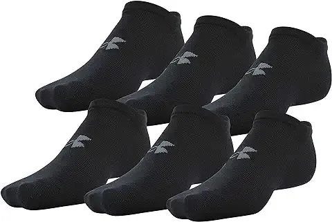 Premium Cotton Ankle Socks (6 Pairs)-Black