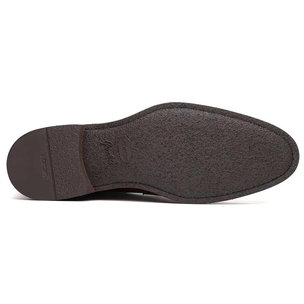 Roma Hand Burnished Italian Calfskin Penny Loafer in Cognac by Zelli Italia