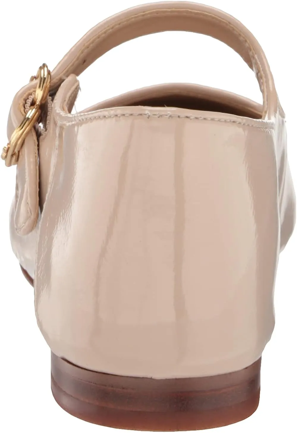 Sam Edelman Michaela Mary Jane Chai Latte Pull On Buckle Ankle Strap Flats Shoes