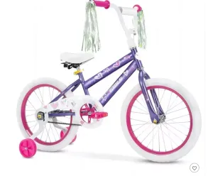 SKONYON Princess 18" Kids' Bike - Purple
