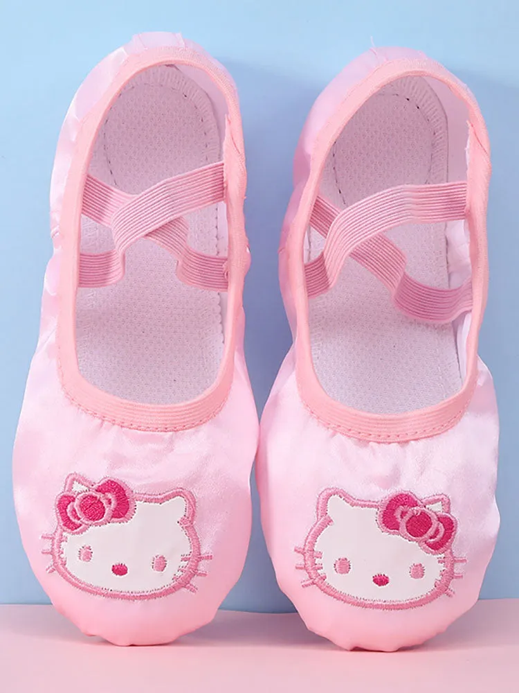 Soft Sole Lace Ballet Dance Shoes Practical Cat Claw Shoes