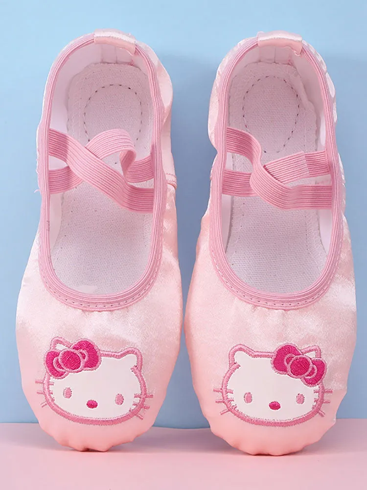 Soft Sole Lace Ballet Dance Shoes Practical Cat Claw Shoes