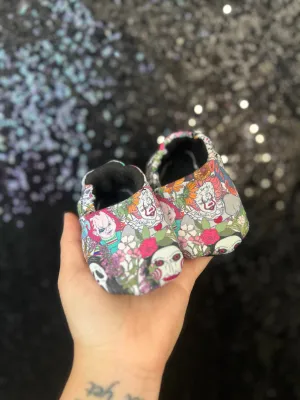 Spring Floral Horror Baby Booties