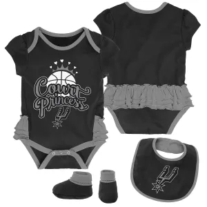 Spurs Court Princess Creeper, Bib and Booties Set