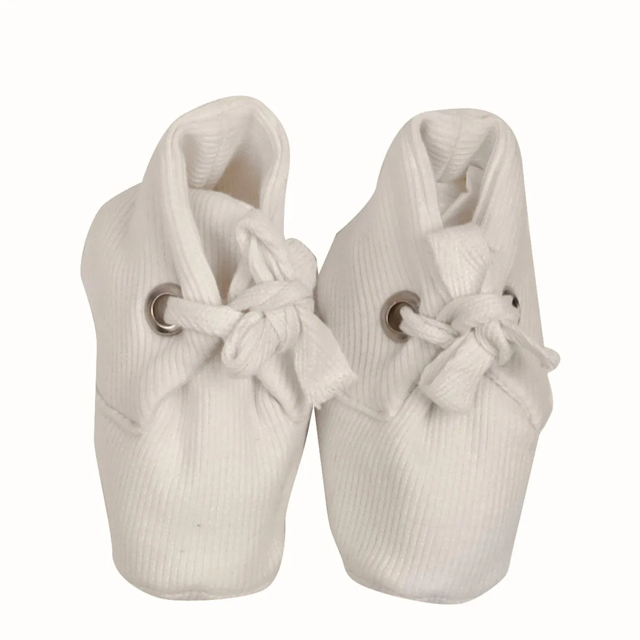 Star White Organic Baby Booties