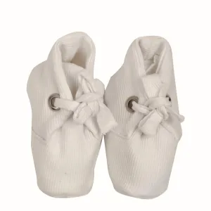 Star White Organic Baby Booties
