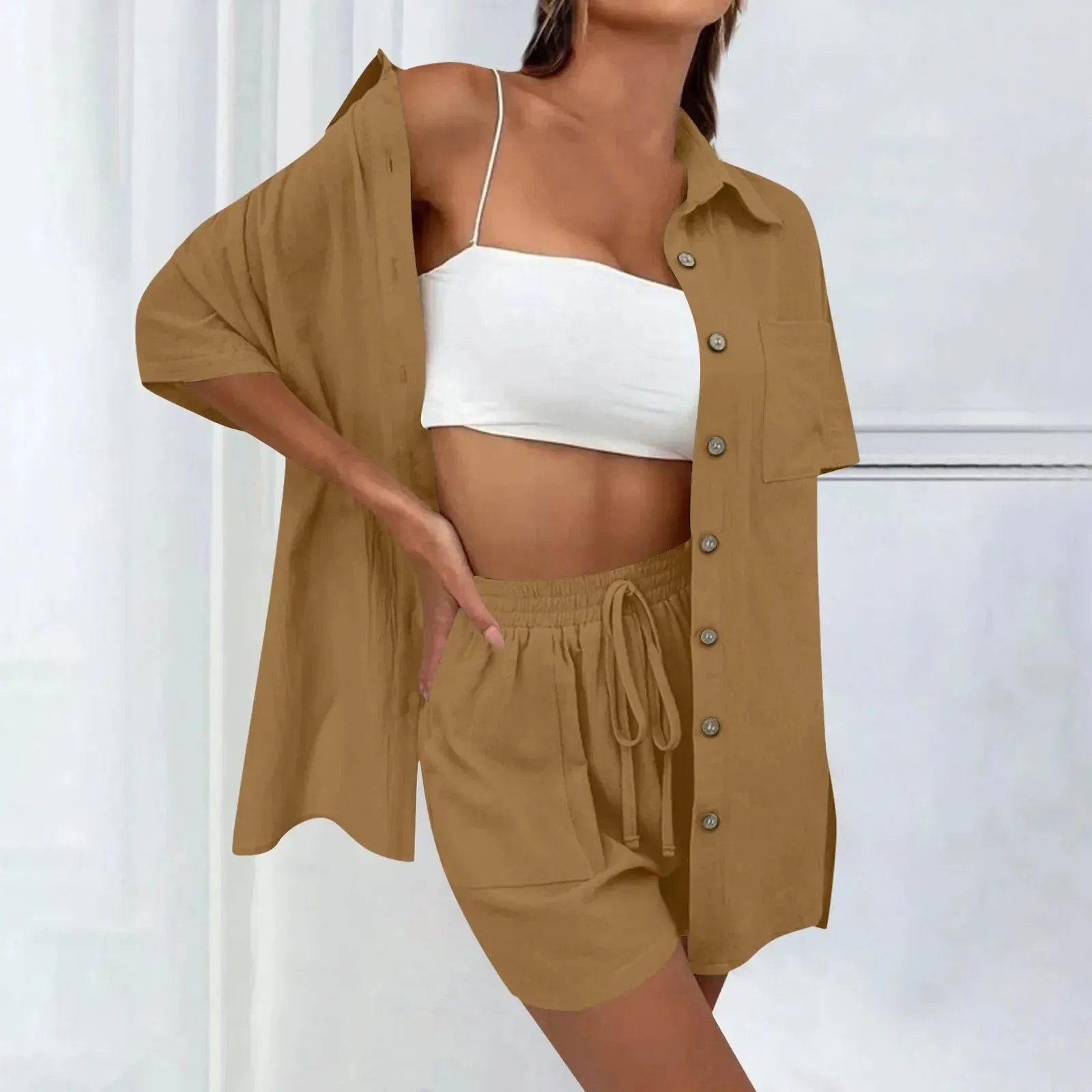 Sylis | Comfy Loose Top and Casual Short Set