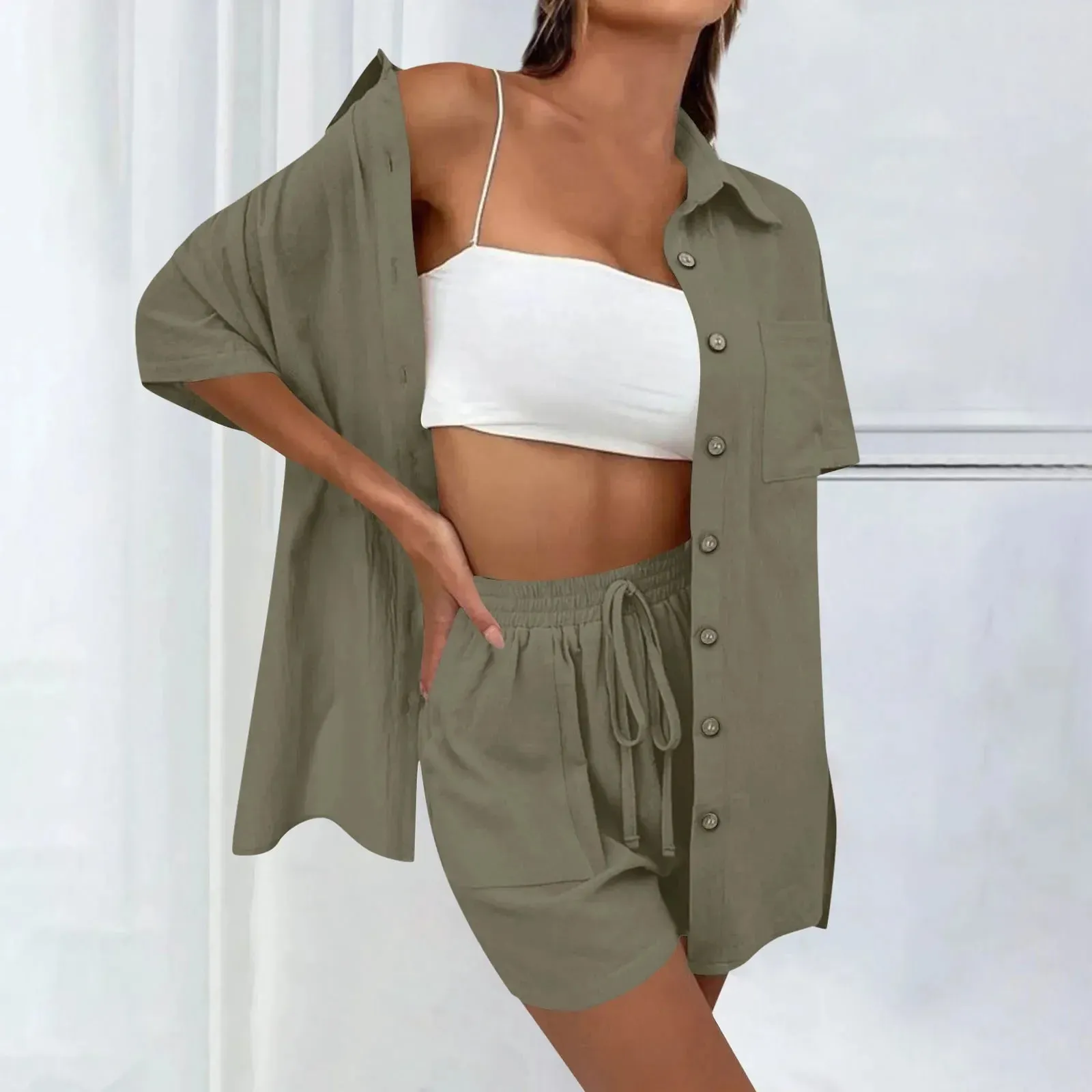 Sylis | Comfy Loose Top and Casual Short Set