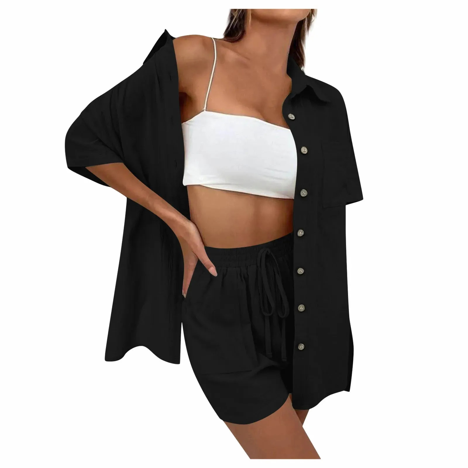 Sylis | Comfy Loose Top and Casual Short Set