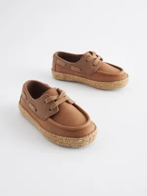 Tan Brown Boat Shoes