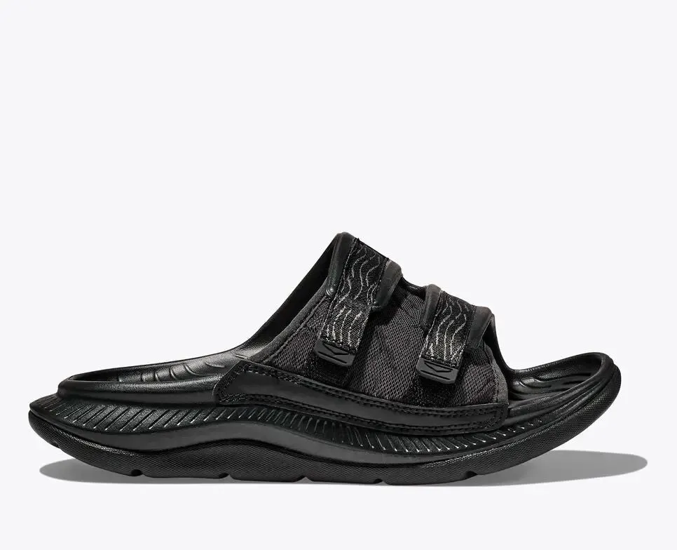 Unisex Hoka Ora Luxe – Premium Recovery Slide with Adjustable Ariaprene Strap & Cushioned Support