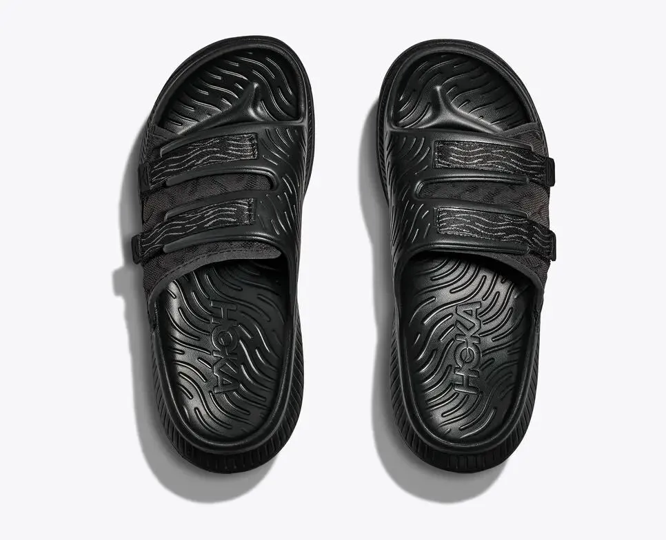 Unisex Hoka Ora Luxe – Premium Recovery Slide with Adjustable Ariaprene Strap & Cushioned Support